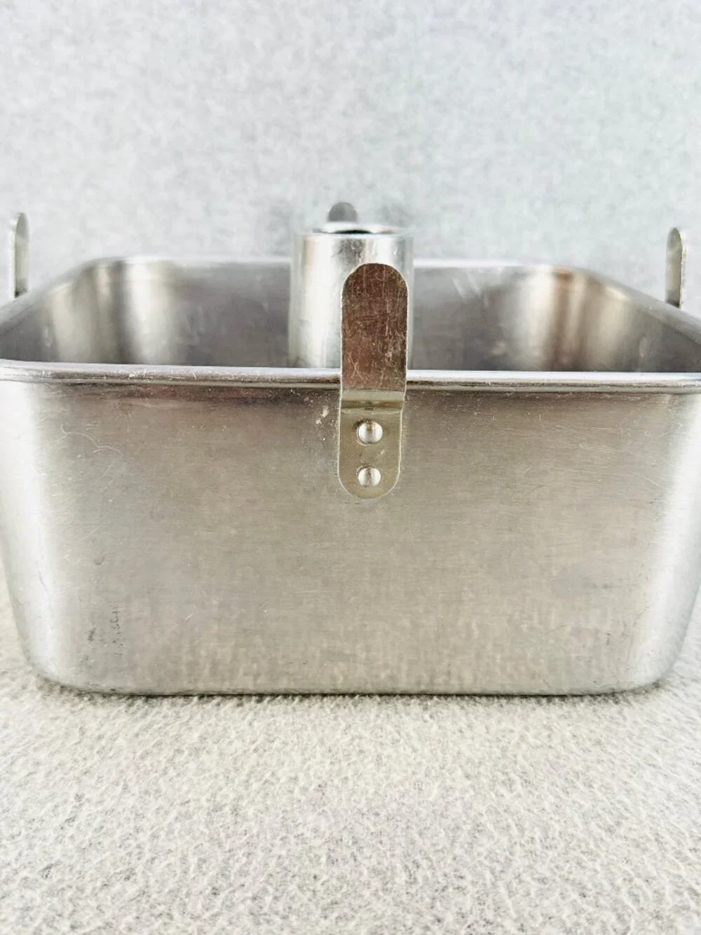 MIRRO 5395M Square Angel Food Cake Pan 9x9x4 Aluminum USA Vintage Cooling Legs